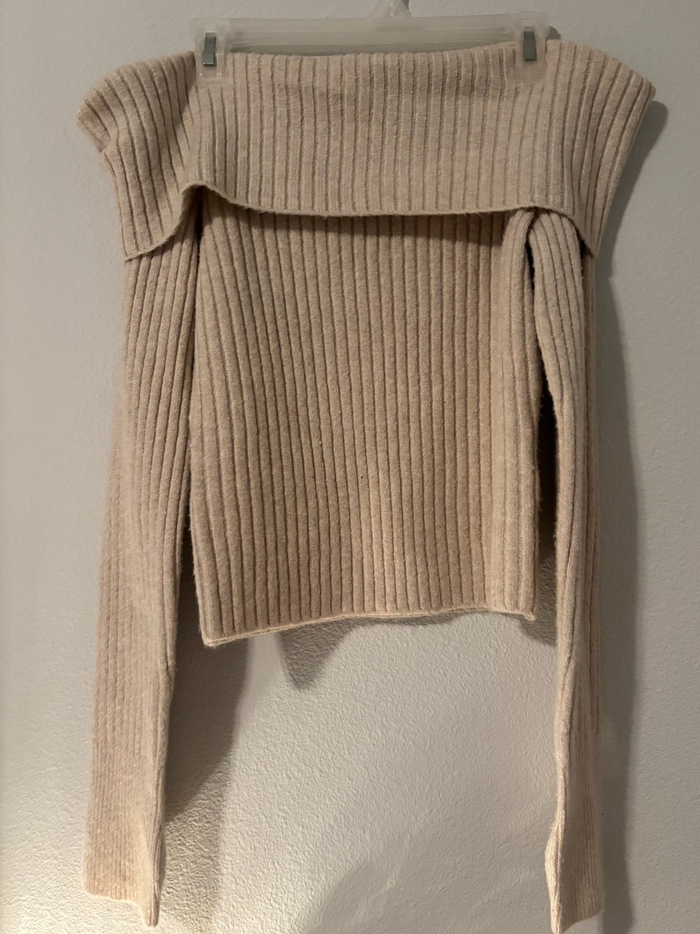 NWT Aerie Off-The-Shoulder Knit Sweater/Long-Sleeve